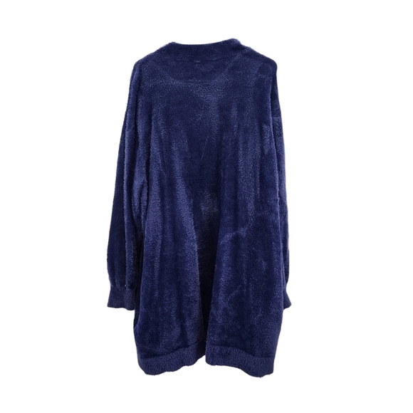 Savage X Fenty Women's Fuzzy Fleece Robe - 2X/3X - Picture 4 of 5